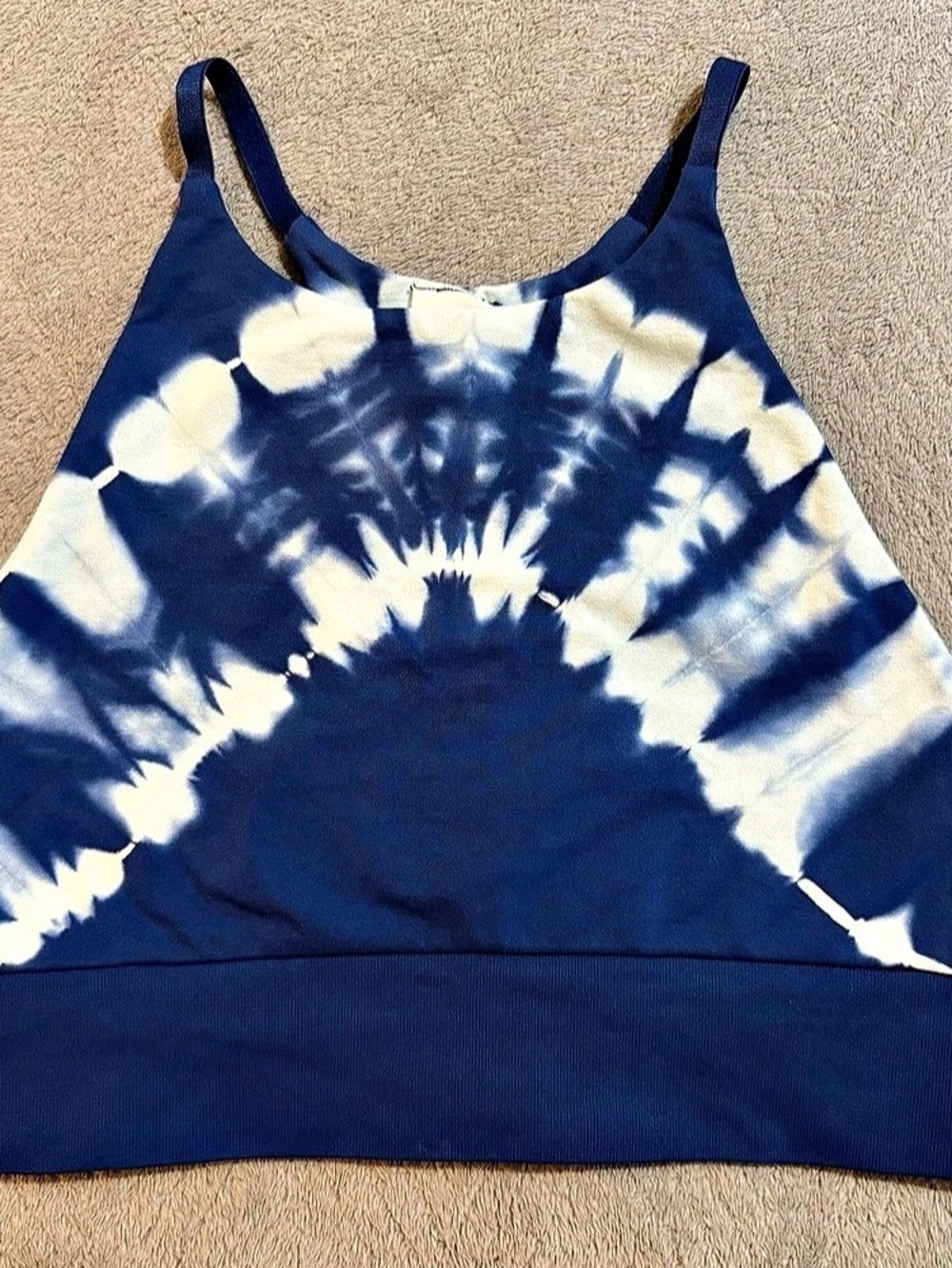 JoyLab tie-dye sports bra in Blue & White Small Like New